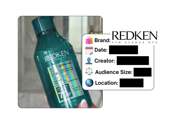 Spotted: Redken in a new paid collab
