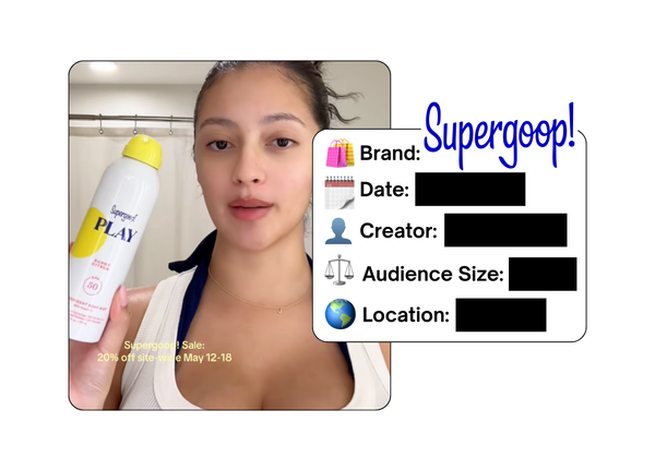 Spotted: Supergoop in a new paid collab