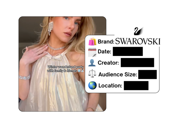 Spotted: Swarovski in a new paid collab
