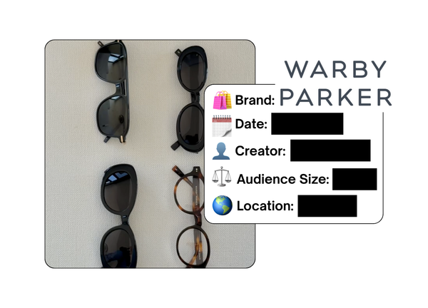 Spotted: Warby Parker in a new paid collab