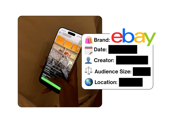 Spotted: eBay in a new paid collab