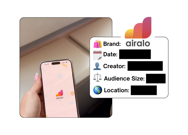 Spotted: Airalo in a new paid collab