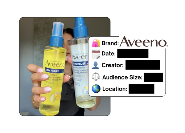 Spotted: Aveeno in a new paid collab