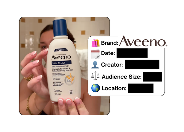 Spotted: Aveeno in a new paid collab