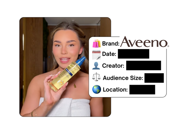 Spotted: Aveeno in a new paid collab