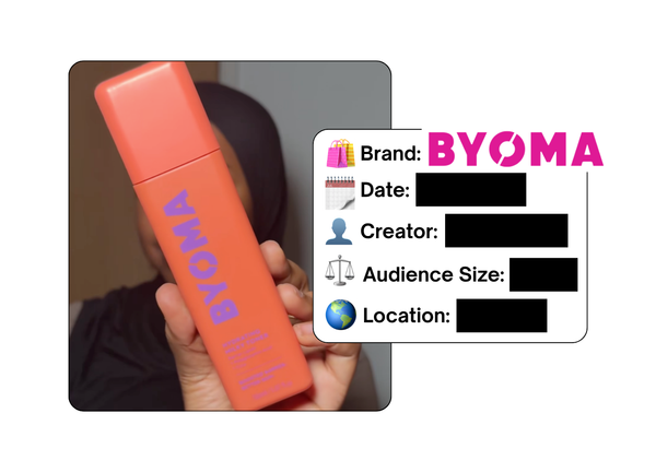 Spotted: BYOMA in a new paid collab