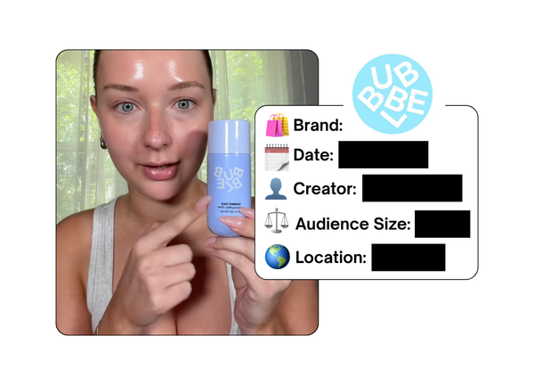 Spotted: Bubble Skincare in a new paid collab