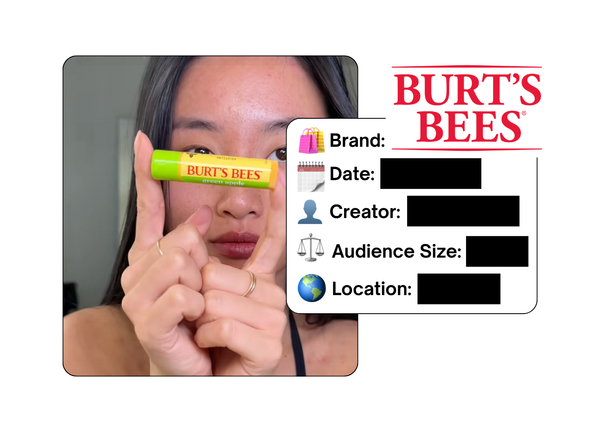 Spotted: Burt's Bees in a new paid collab