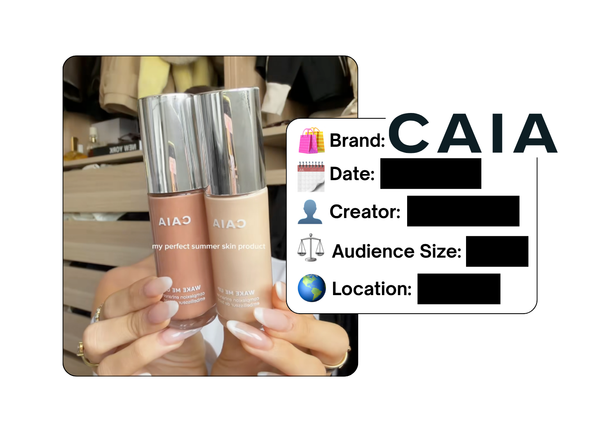 Spotted: CAIA Cosmetics in a new paid collab