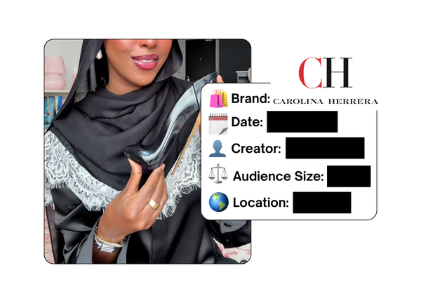 Spotted: Carolina Herrera in a new paid collab
