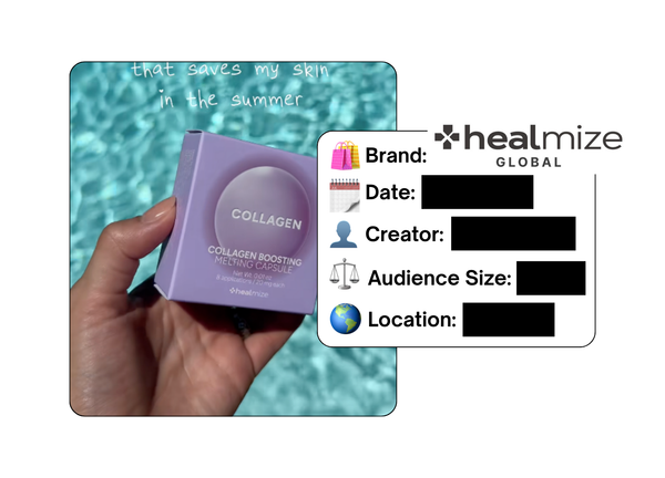 Spotted: Healmize in a new paid collab