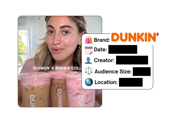 Spotted: Dunkin' in a new paid collab
