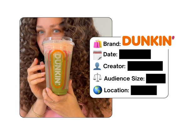 Spotted: Dunkin' in a new paid collab