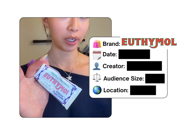 Spotted: Euthymol in a new paid collab