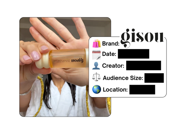 Spotted: Gisou in a new paid collab
