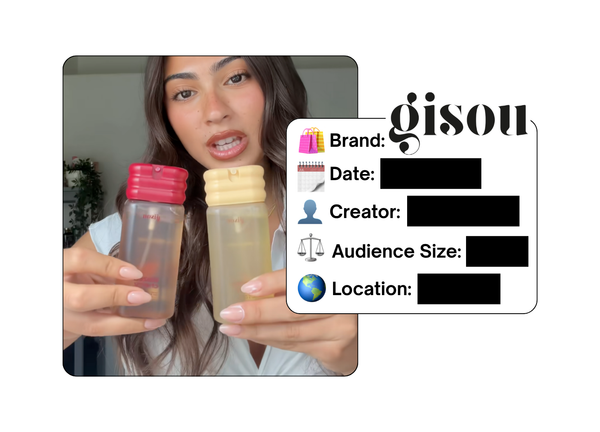 Spotted: Gisou in a new paid collab
