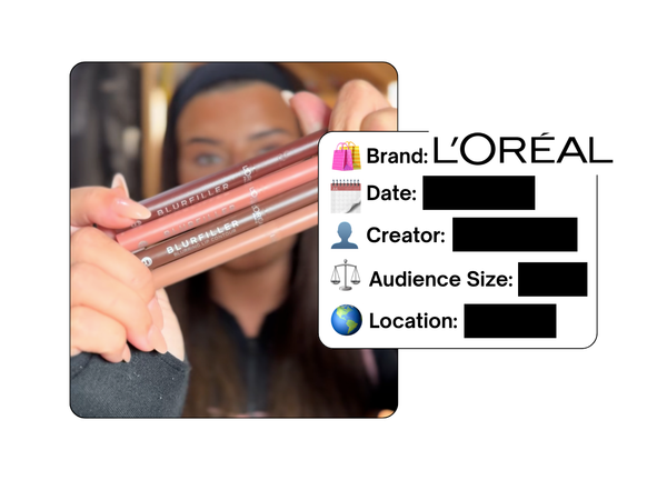 Spotted: L'Oreal in a new paid collab