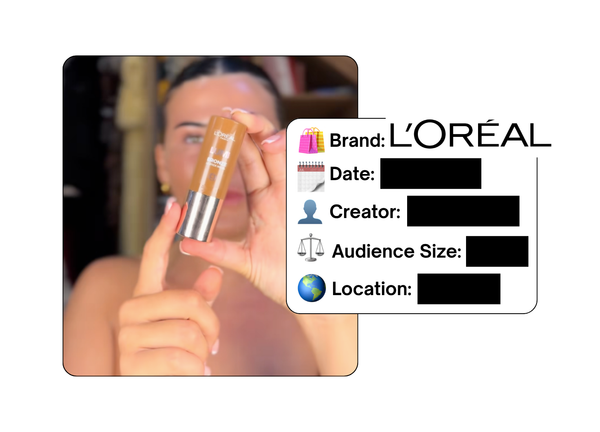 Spotted: L'Oreal in a new paid collab