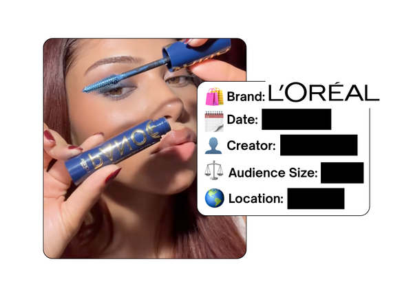 Spotted: L'Oreal in a new paid collab
