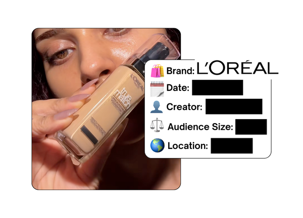 Spotted: L'Oreal in a new paid collab