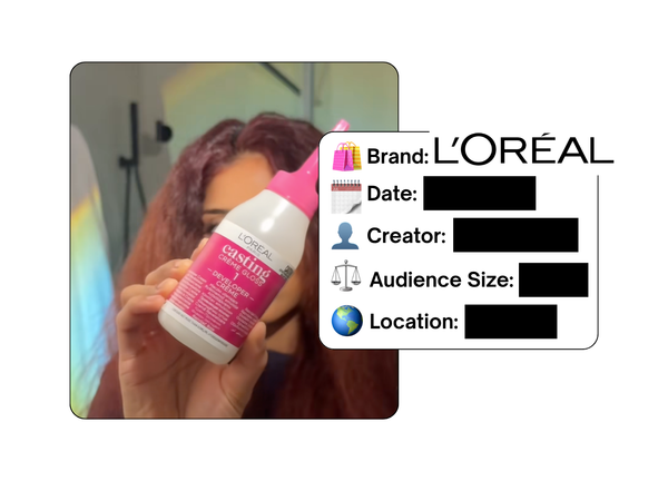 Spotted: L'Oreal in a new paid collab