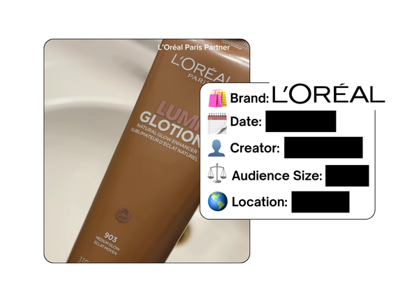Spotted: L'Oreal in a new paid collab