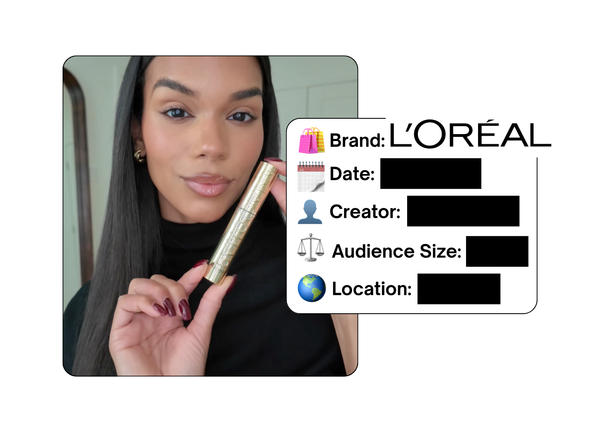 Spotted: L'Oreal in a new paid collab