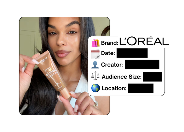 Spotted: L'Oreal in a new paid collab