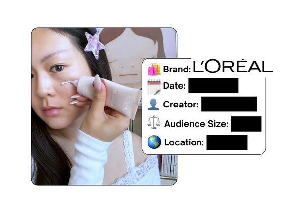 Spotted: L'Oreal in a new paid collab