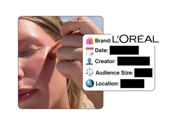 Spotted: L'Oreal in a new paid collab
