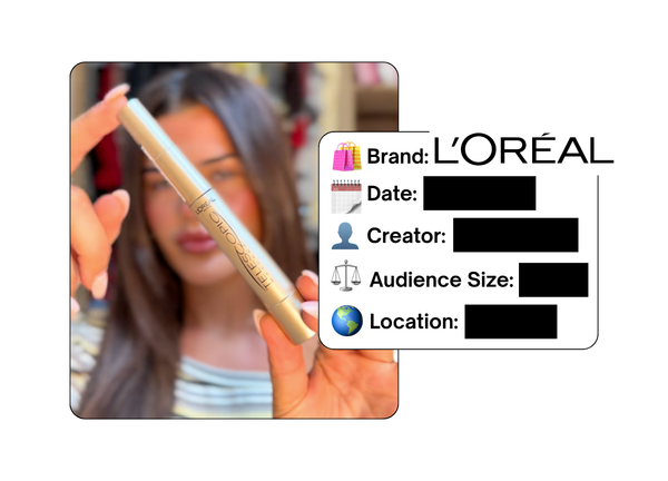Spotted: L'Oreal in a new paid collab