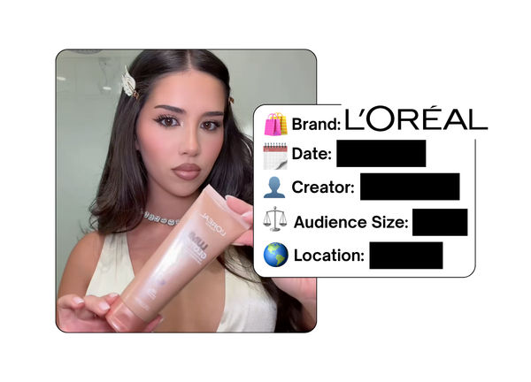 Spotted: L'Oreal in a new paid collab