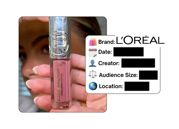 Spotted: L'Oreal in a new paid collab