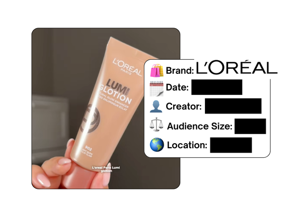 Spotted: L'Oreal in a new paid collab