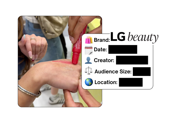 Spotted: LG Beauty in a new paid collab