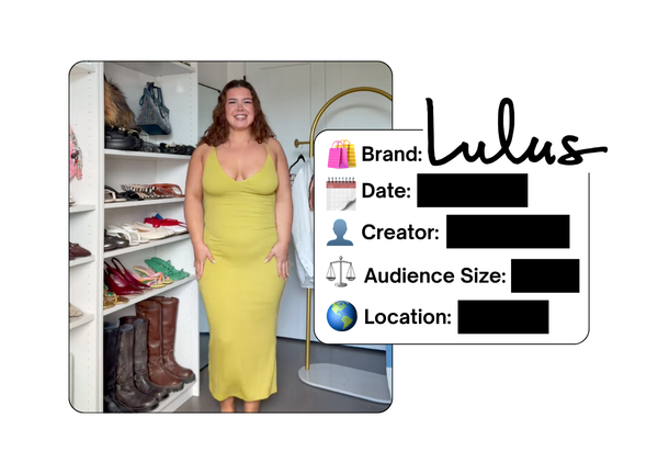 Spotted: Lulus in a new paid collab