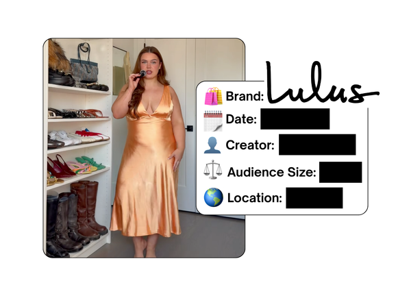 Spotted: Lulus in a new paid collab