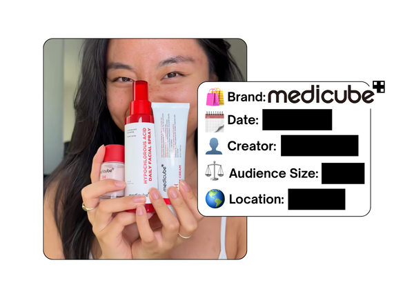 Spotted: Medicube in a new paid collab