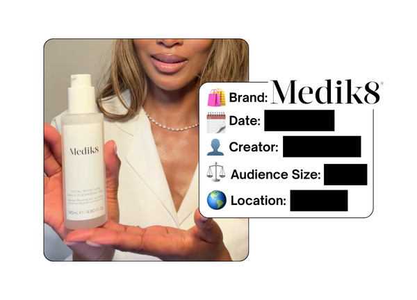 Spotted: Medik8 in a new paid collab