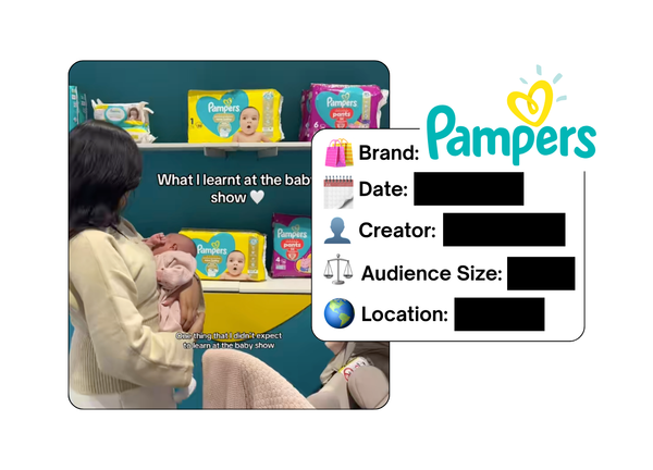 Spotted: Pampers in a new paid collab