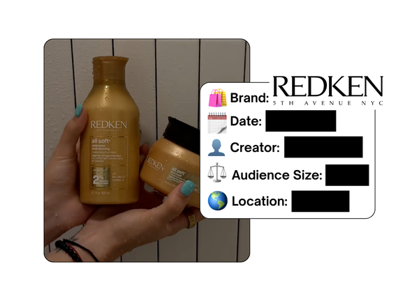 Spotted: Redken in a new paid collab