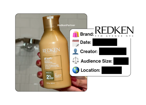 Spotted: Redken in a new paid collab