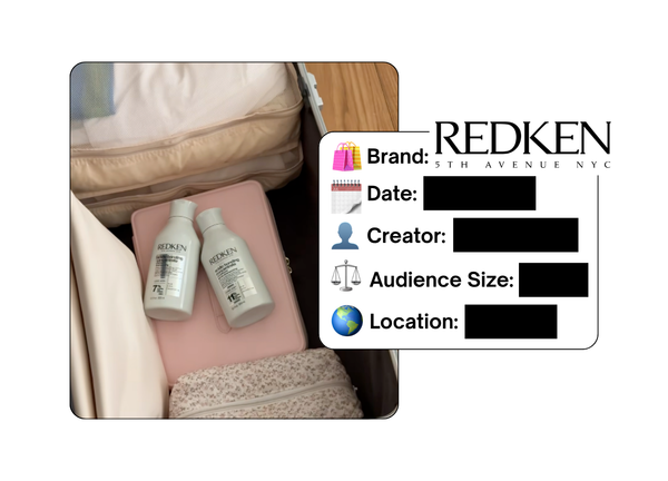 Spotted: Redken in a new paid collab