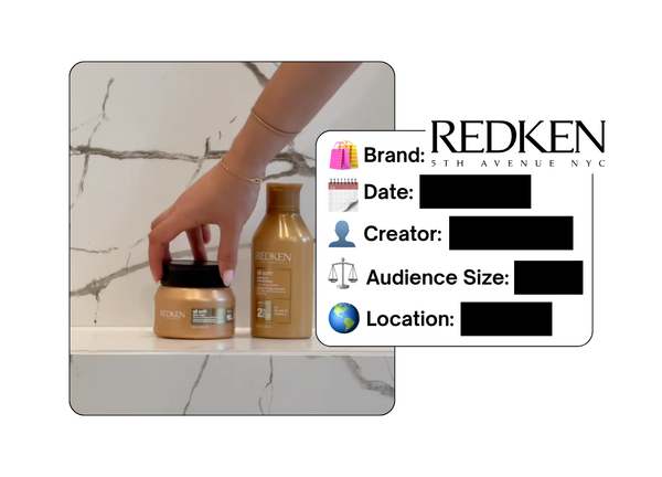 Spotted: Redken in a new paid collab