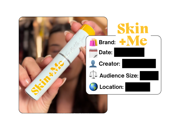 Spotted: Skin + Me in a new paid collab