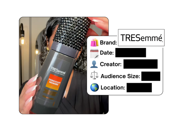 Spotted: TRESemmé in a new paid collab