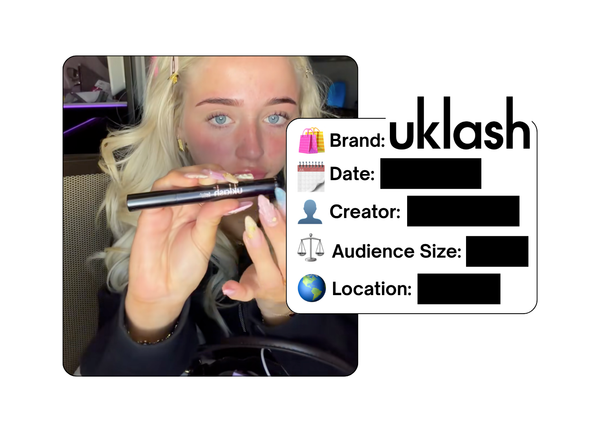 Spotted: UKLASH in a new paid collab