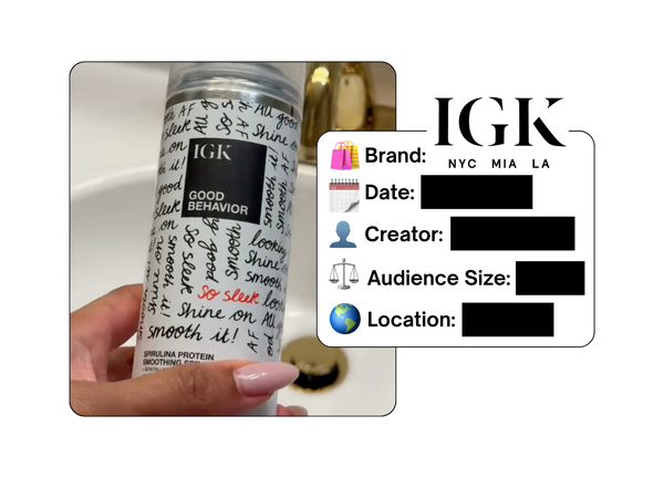 Spotted: IGK Hair in a new paid collab