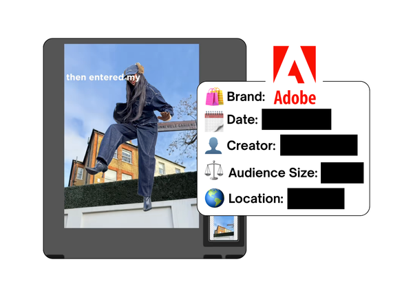 Spotted: Adobe in a new paid collab