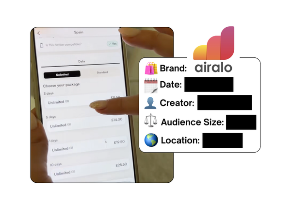 Spotted: Airalo in a new paid collab